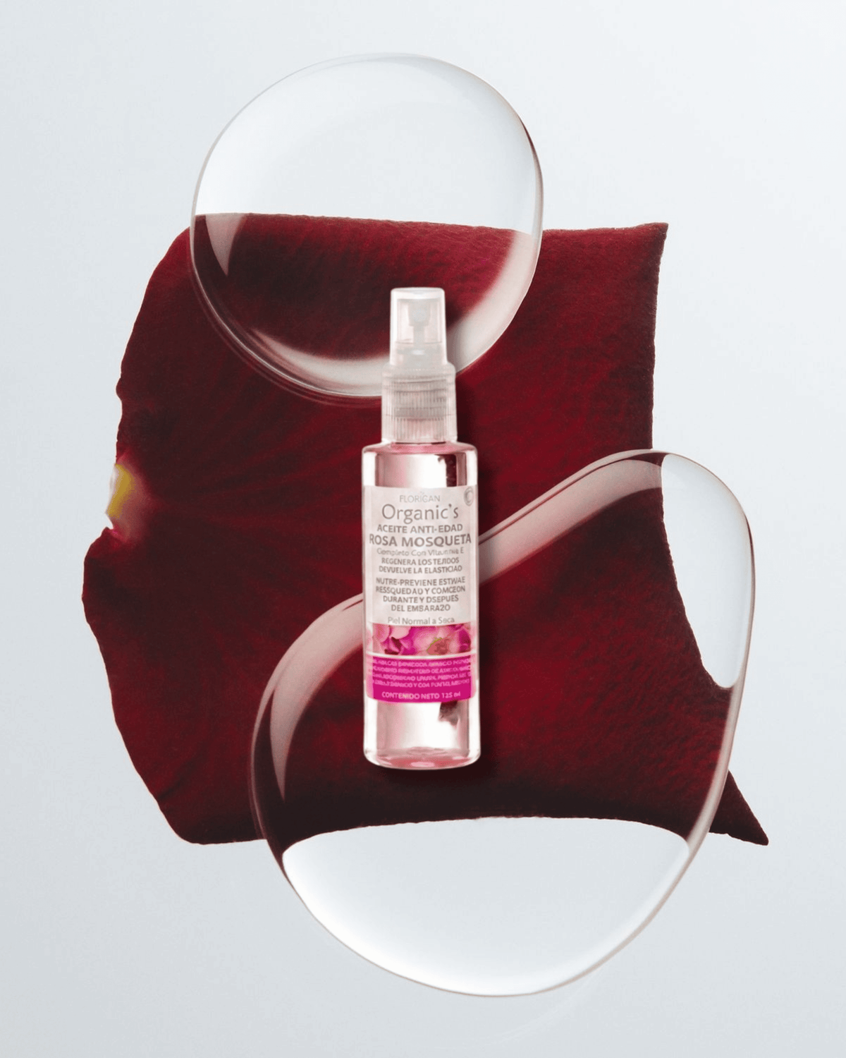 Aceite Anti-Edad de Rosa Mosqueta Florigan con Vitamina E 125 ml