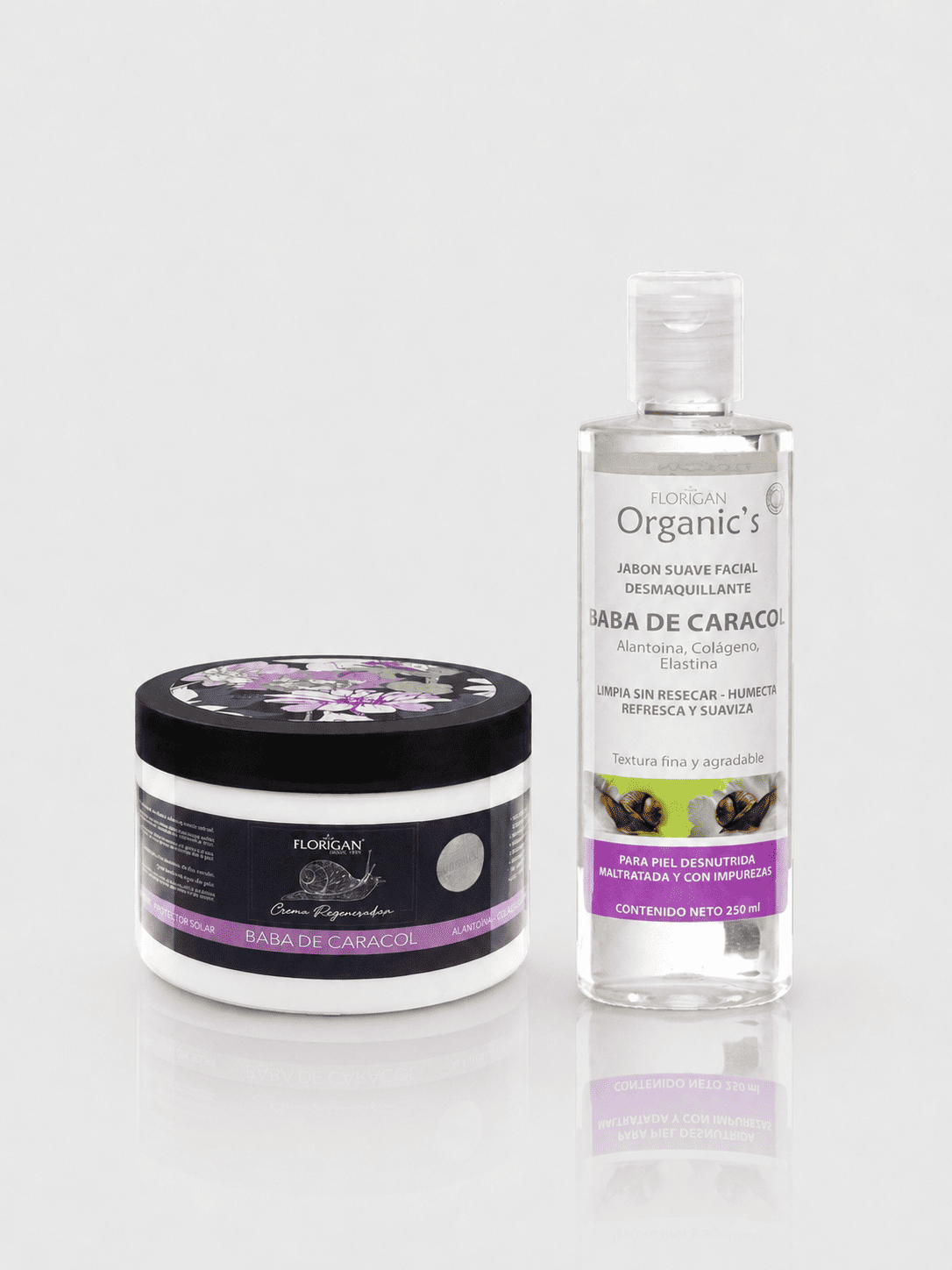 Kit Rejuvenecedor – Rutina Facial de Baba de Caracol Florigan