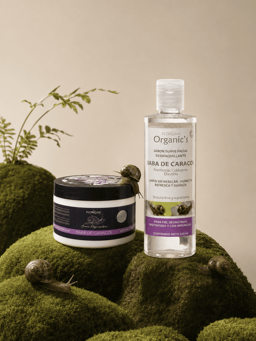 Kit Rejuvenecedor – Rutina Facial de Baba de Caracol Florigan